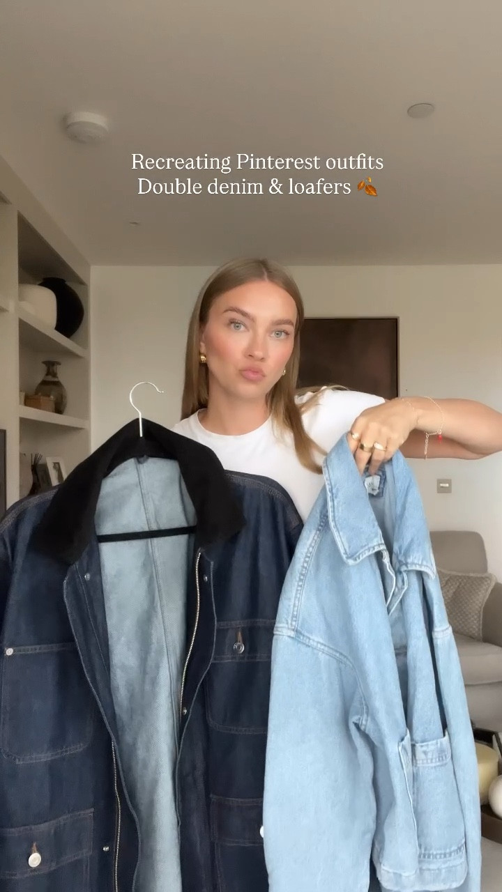 Double denim for autumn 
LOVE both of these jackets
I wear the arket one in 38 and the marks and Spencer’s in a size 12