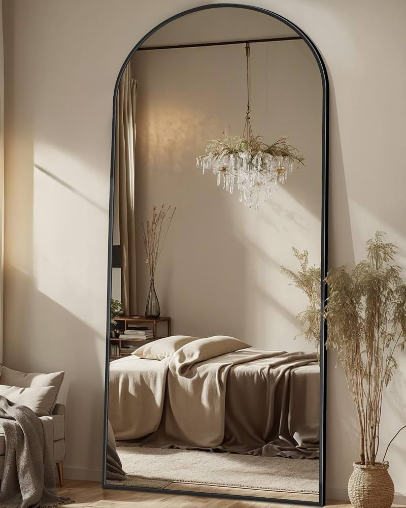 Antok Full Length Mirror, 71"x28" Arched Floor Mirror, Glassless Mirror Full Length with Stand, F... | Amazon (US)