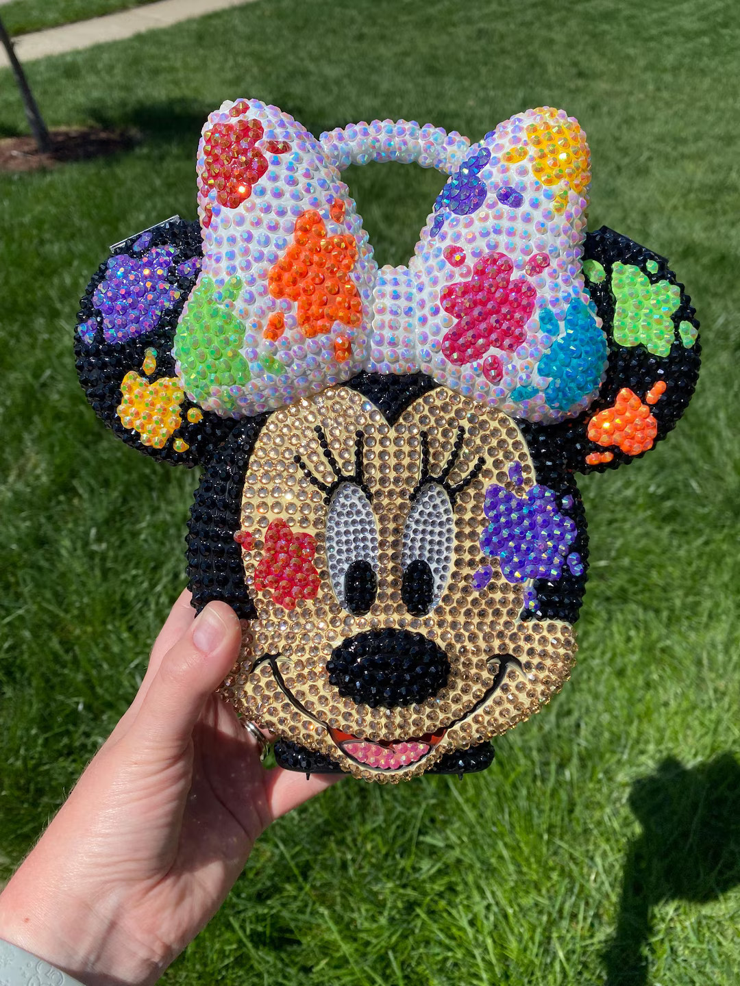 Paint Splatter Minnie Epcot Festival Arts Disney Inspired Minnie Mouse Bling Crossbody | Etsy (US)