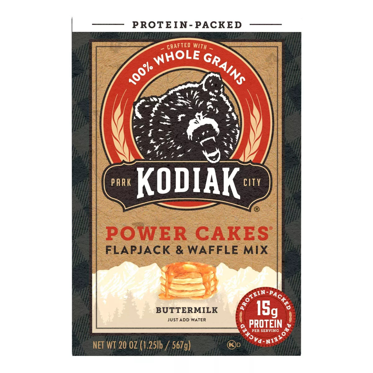 Kodiak Protein-Packed Flapjack & Waffle Mix Buttermilk - 20oz | Target