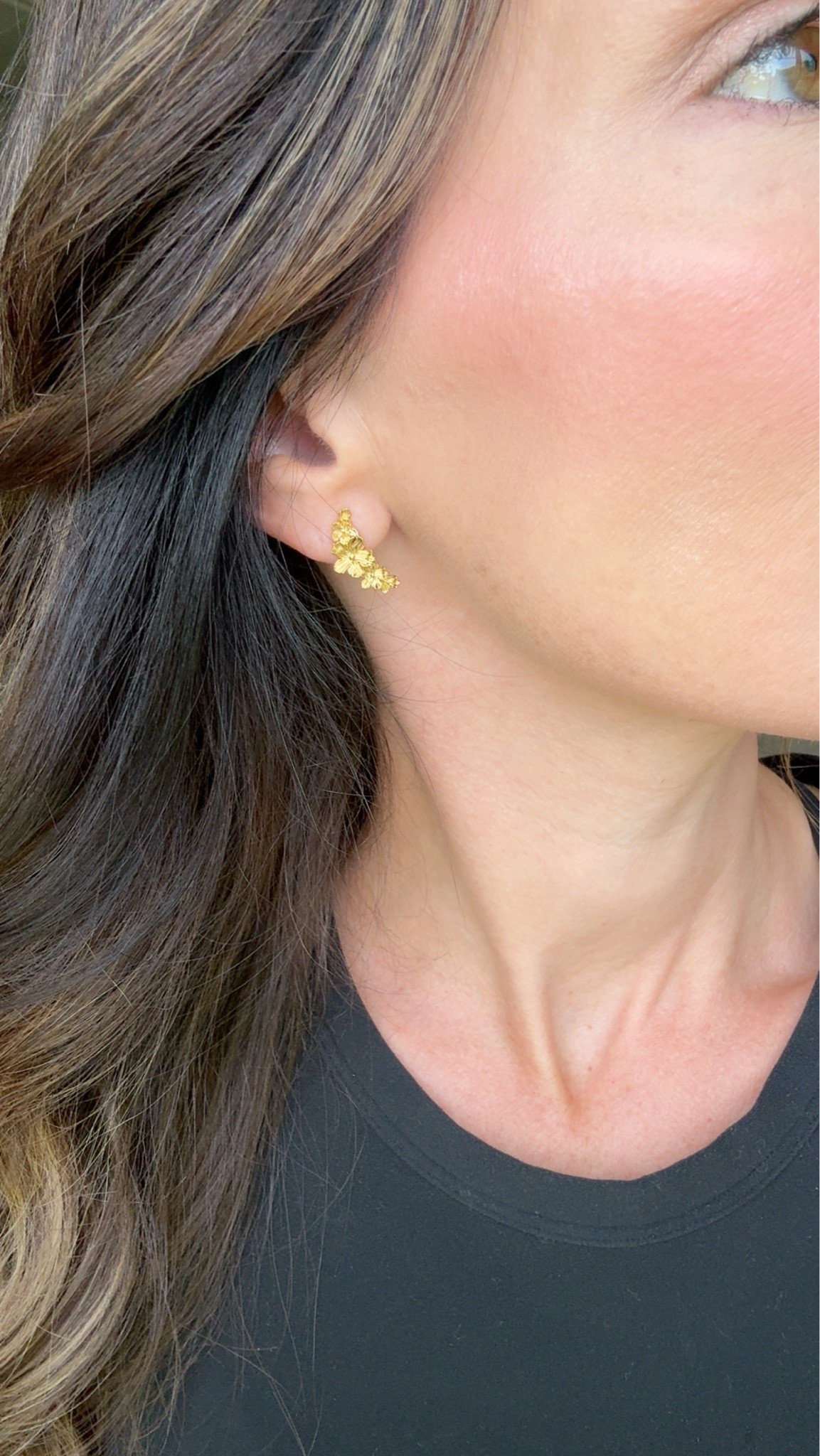 These earrings are the perfect shade of gold! They are absolutely beautiful