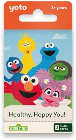 Yoto Sesame Street: Pack #1: Healthy Happy You - 3 Kids Audio Cards for Use with Player & Mini Al... | Amazon (US)