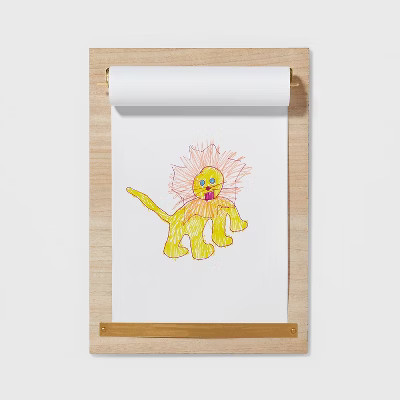 Rectangular Message Board with Paper Roll Brown - Pillowfort™ | Target