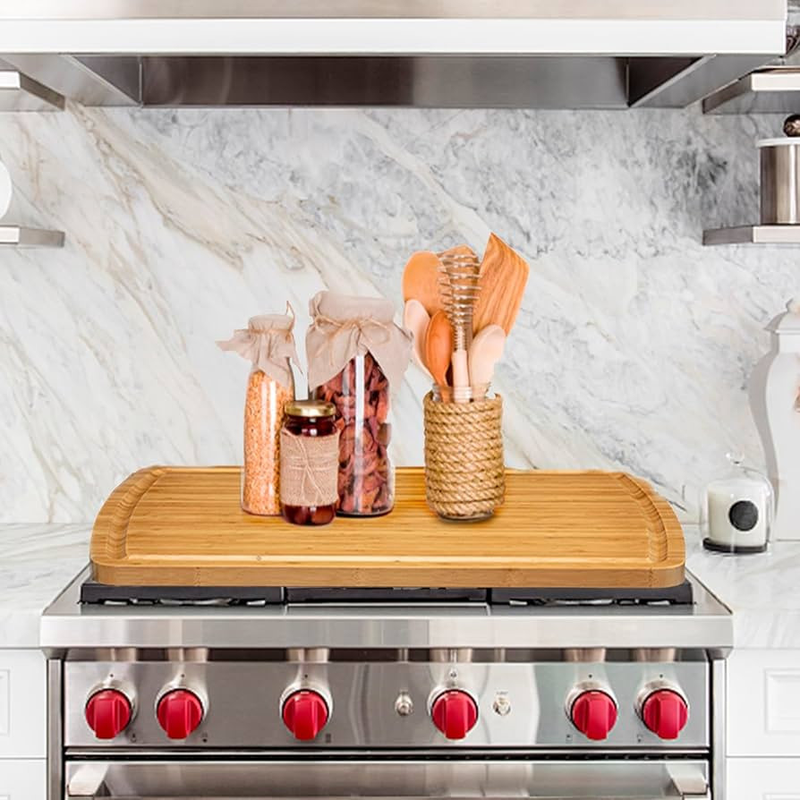 GaoMon 30" Extra Large Bamboo Cutting Board, XXXL Wood Cutting Board for Stove Top, Noodle Board,... | Amazon (US)