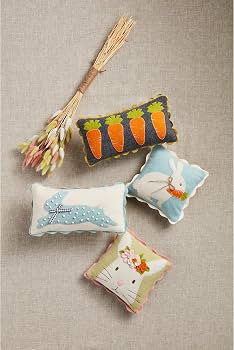 Mud Pie Easter Mini Pillow, 8" x 8", Bunny | Amazon (US)