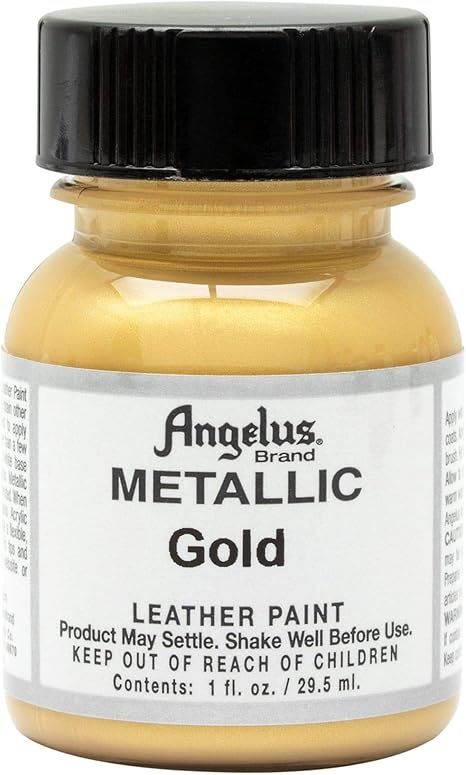 Angelus Acrylic Leather Paint - 1 Ounce, Gold | Amazon (US)