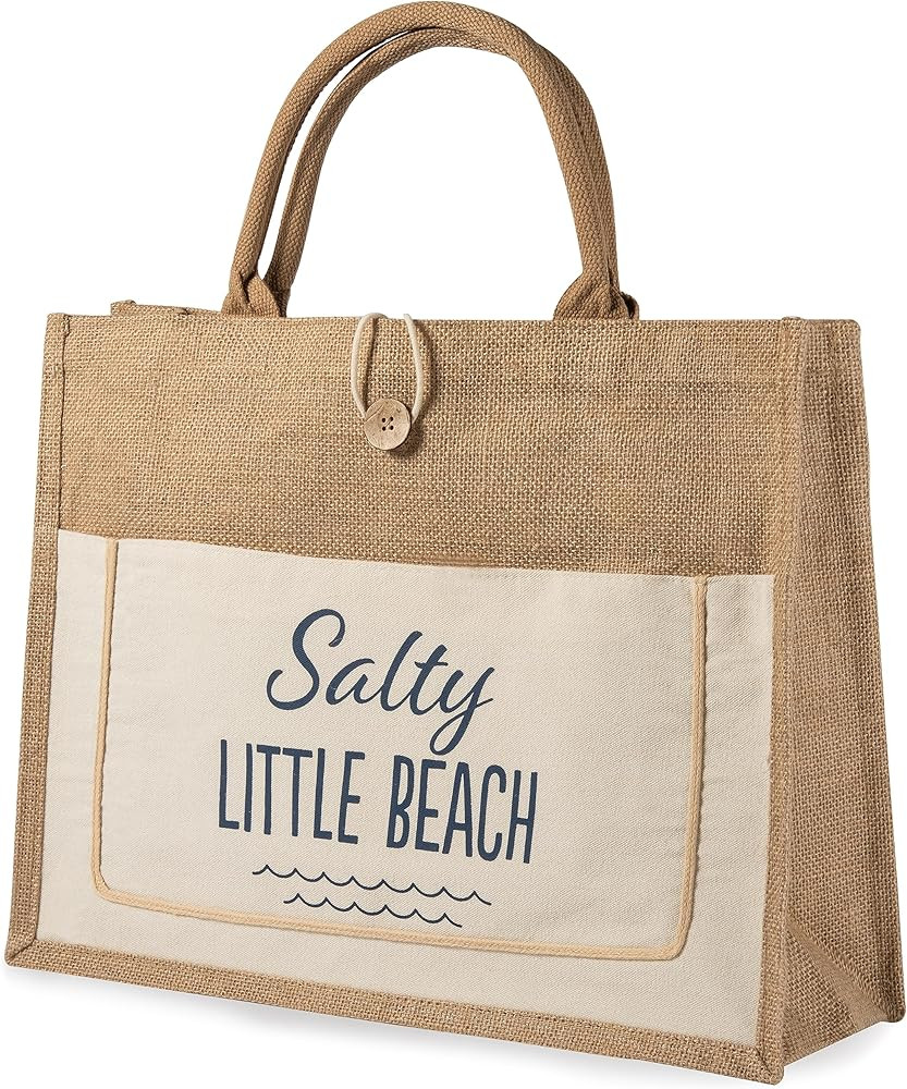 Cute Tote Bag: Woven Shopper Bag | Perfect for Girls Weekend Getaway or Vacation Beach Trips: Lar... | Amazon (US)