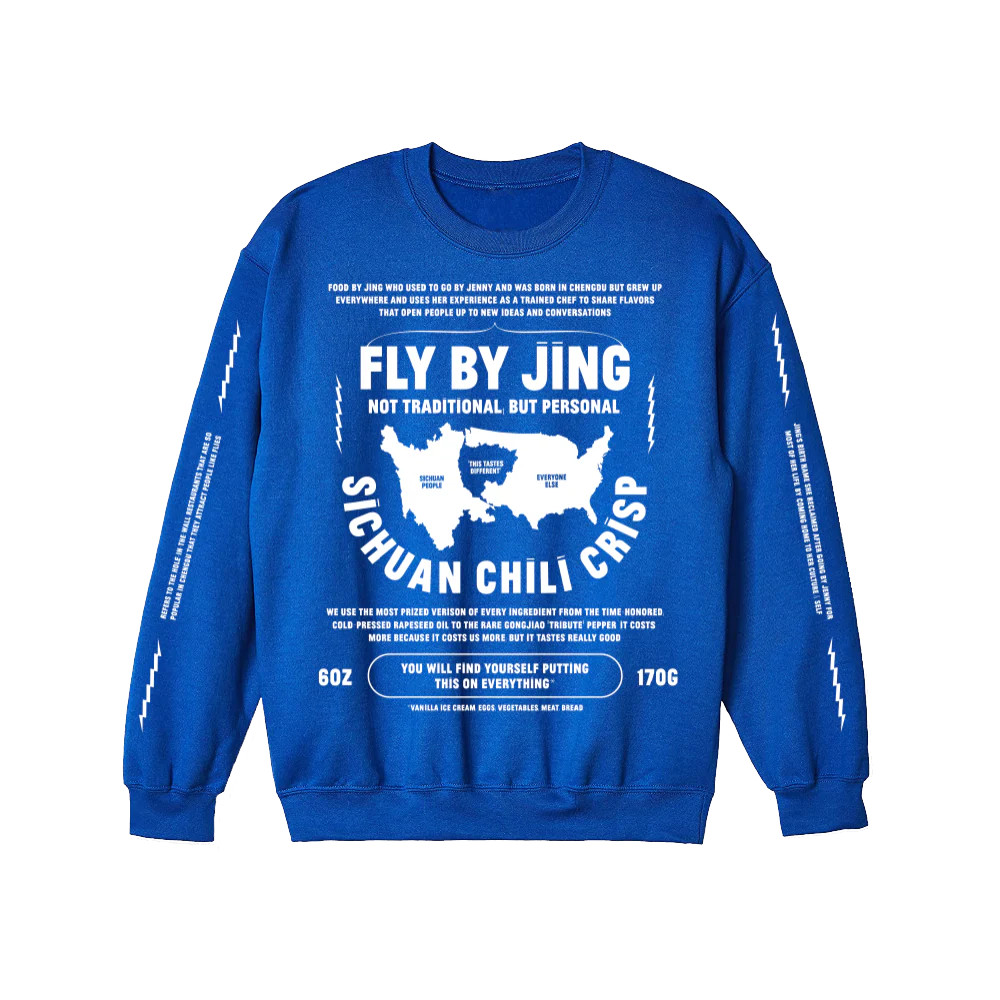 Tastes Different Blue Sweatshirt | Fly By Jing | Fly By Jing