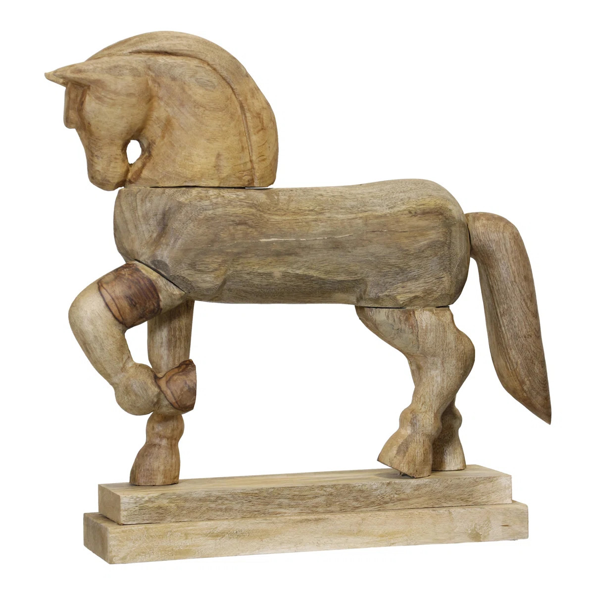 Wood Horse In Barn Wood - Natural | Wayfair North America