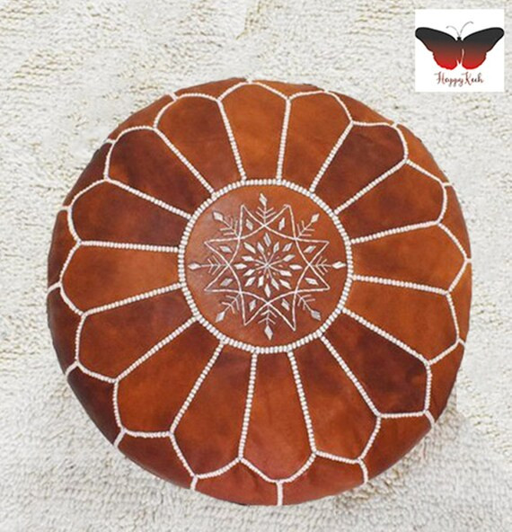 40% OFF,Pouf, Moroccan Pouf, leather pouf, Berber pouf, ottoman pouf, ottoman slipcover , leather... | Etsy (US)