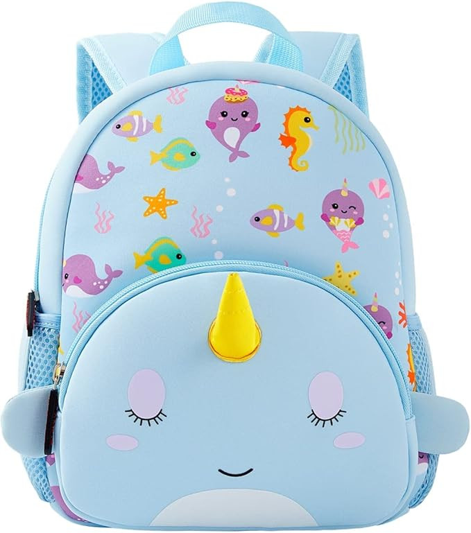KK CRAFTS Preschool Backpack Toddler Neoprene Animal Schoolbag Lunch backpack for Kids Boys Girls... | Amazon (US)