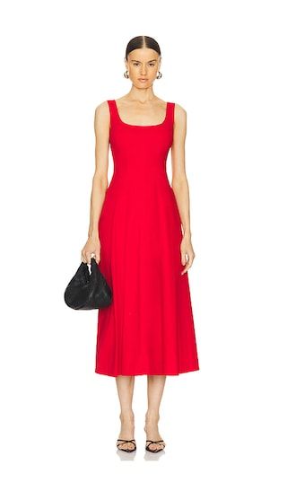 Isabel Dress in Rouge | Red Midi Dress | Red Summer Dress | Revolve Outfits | Revolve Clothing (Global)