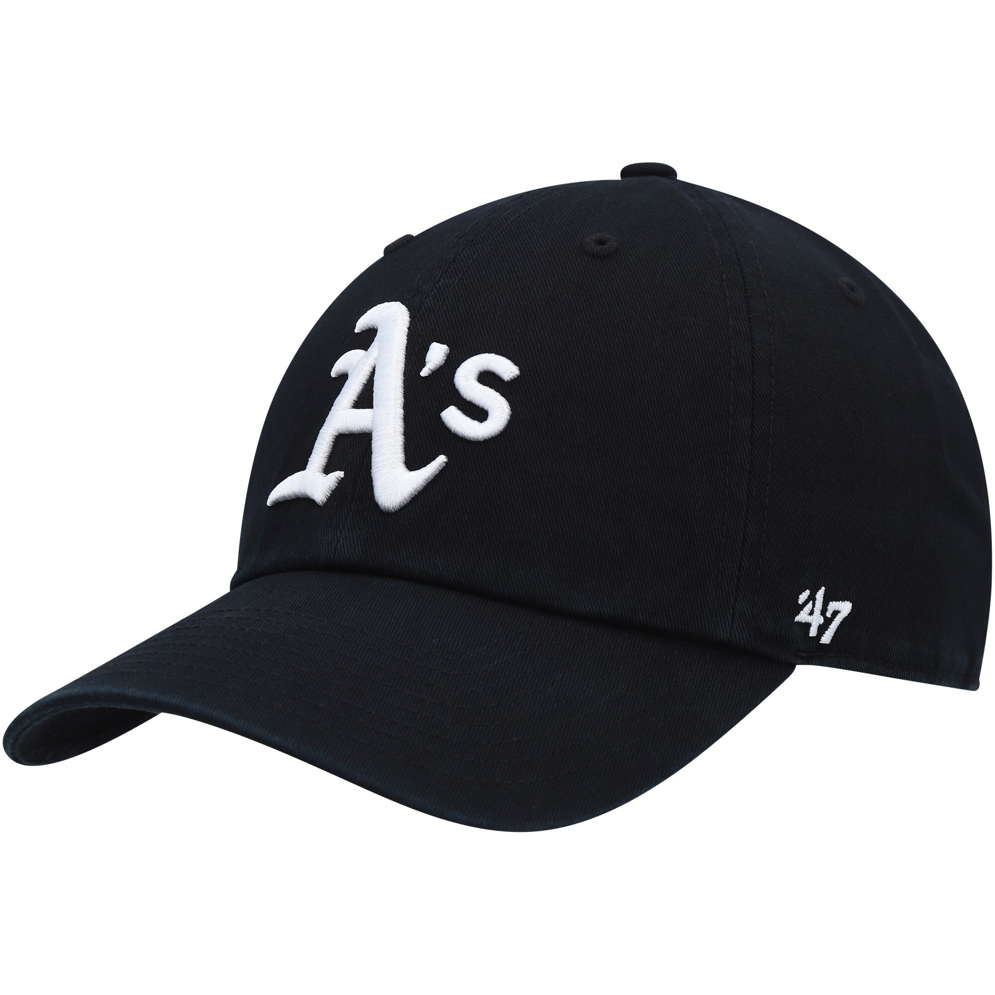 Oakland Athletics '47 Clean Up Adjustable Hat - Black | Fanatics