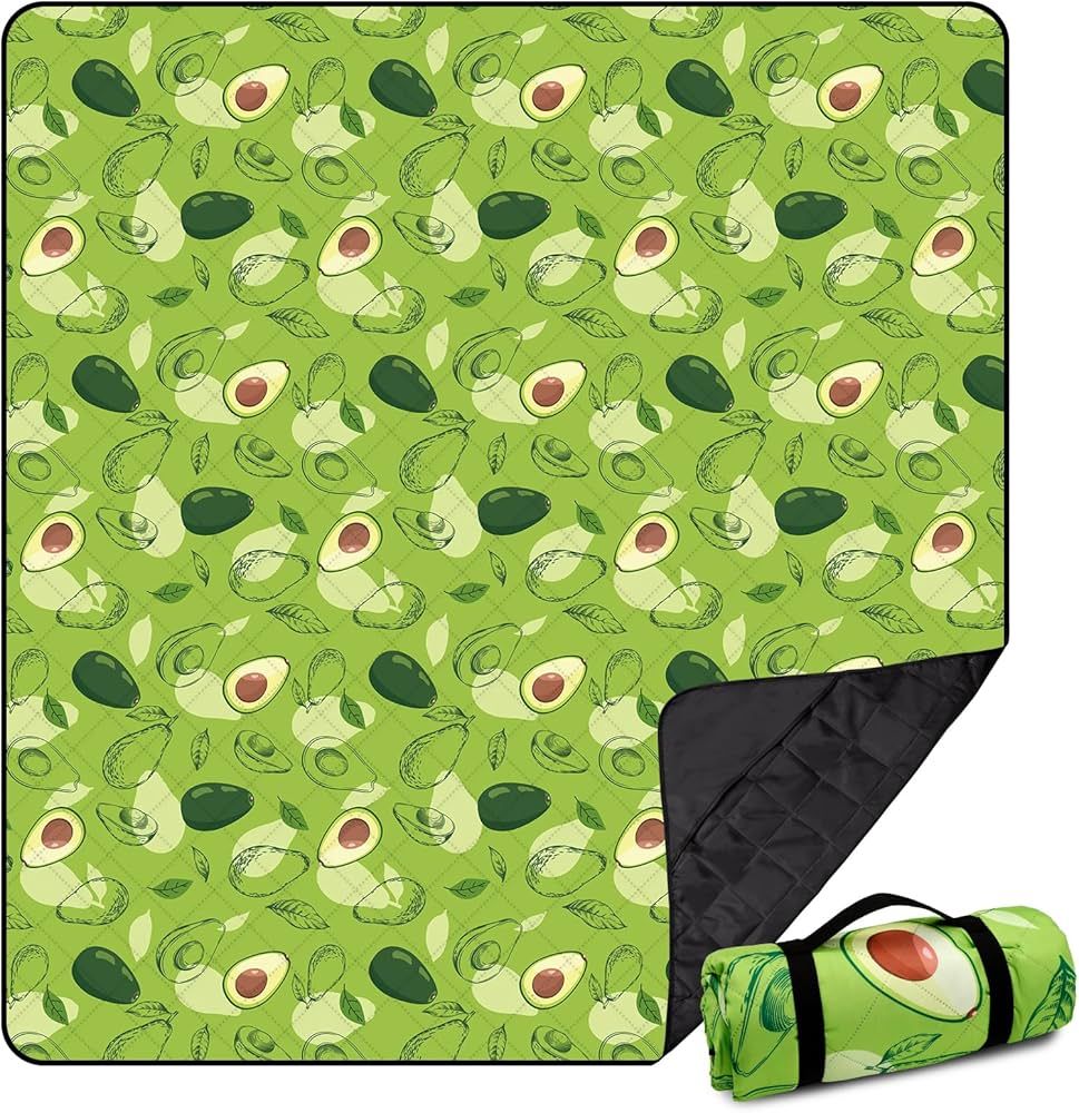 Extra Large(79 "x 83") Picnic Blanket, 3-Layer Thicking Outdoor Camping Blanket, Machine Washable... | Amazon (US)