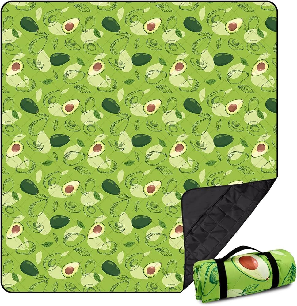 Extra Large(79 "x 83") Picnic Blanket, 3-Layer Thicking Outdoor Camping Blanket, Machine Washable... | Amazon (US)