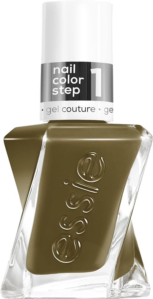 Essie Gel Couture Long-Lasting Nail Polish, 8-Free Vegan, Olive Green, Totally Plaid, 0.46 fl oz | Amazon (US)