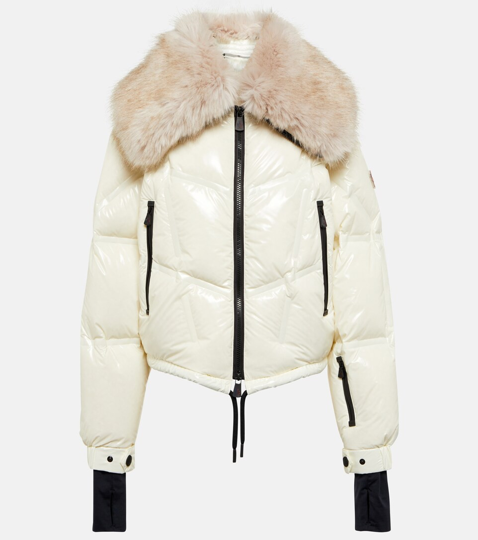 Groisy faux fur-trimmed down jacket | Mytheresa (UK)