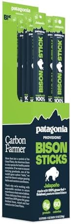 Patagonia Provisions Bison Sticks - Jalapeno | 100% Grass-Fed, 8g of Protein, 60 Calories | No Ar... | Amazon (US)