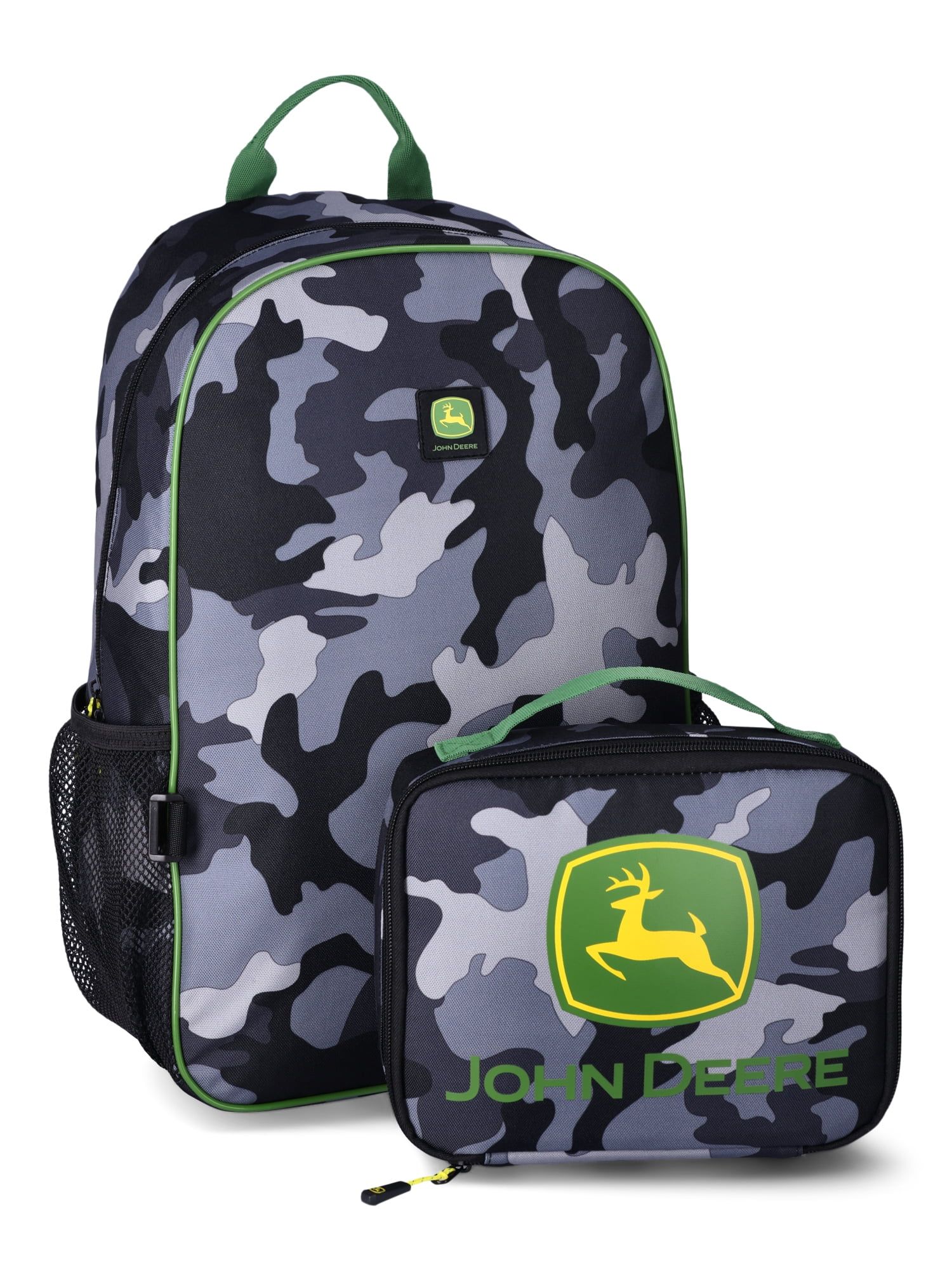 John Deere Boy's Kids Rogan Backpack with Lunch Box 2pc Set, Black Camo | Walmart (US)