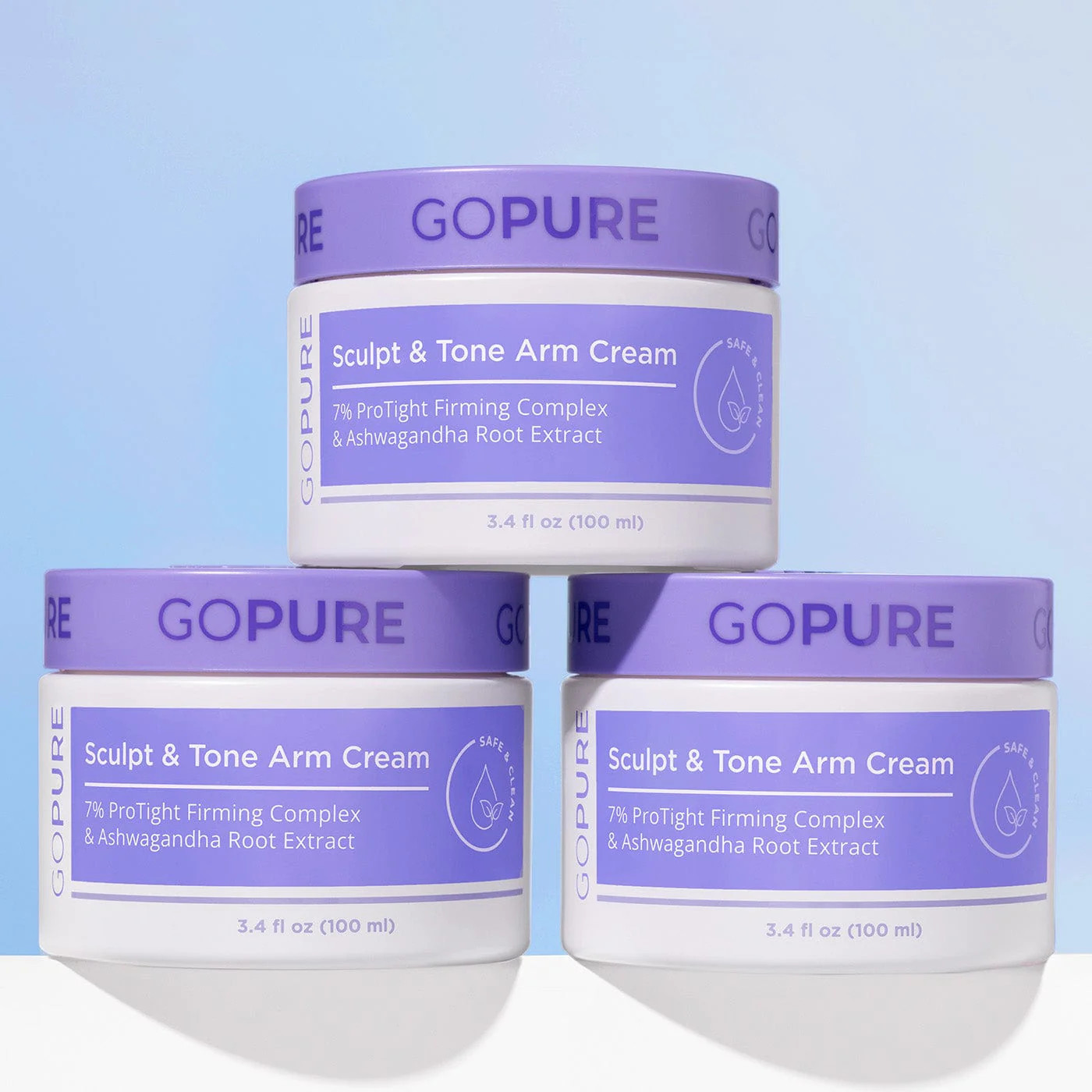 Sculpt & Tone Arm Cream - 3 Jars | GoPure Beauty