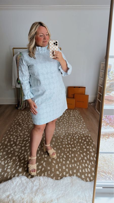 Loving this dress from Draper James. Such a good color and perfect for church or even a christening or baptism.

#LTKworkwear #LTKstyletip #LTKmidsize