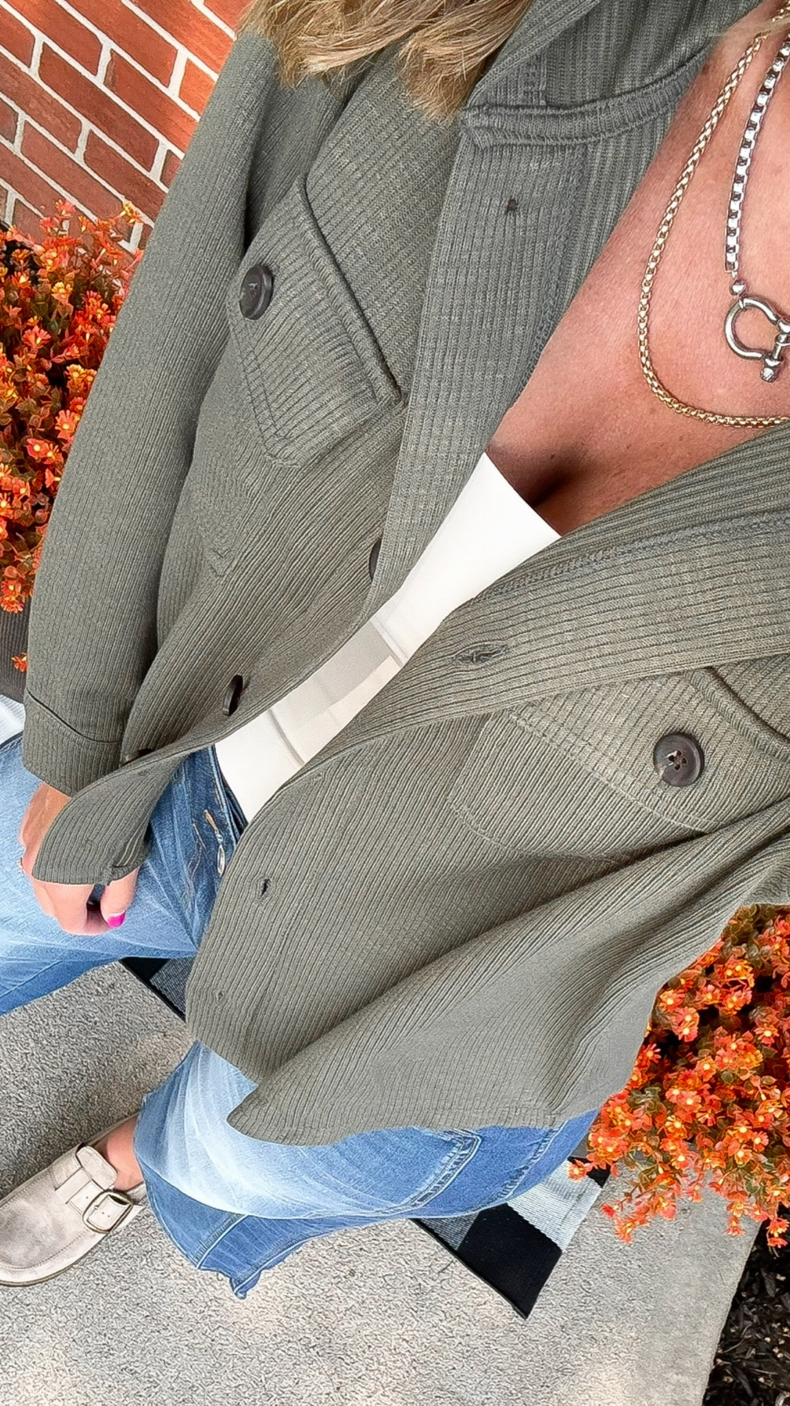 The Walmart ribbed shacket we all loved last year is BACK!! Runs a little oversized. Wearing medium. 
Jeans/6 (size down if between)

#LTKStyleTip #LTKSeasonal