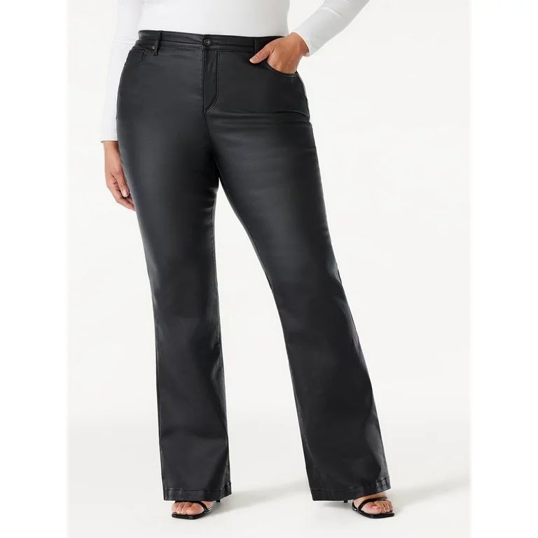 Sofia Jeans Women's Plus Size Melisa Flare High Rise Trouser Jeans, 32.5" Inseam, Sizes 14W-28W | Walmart (US)