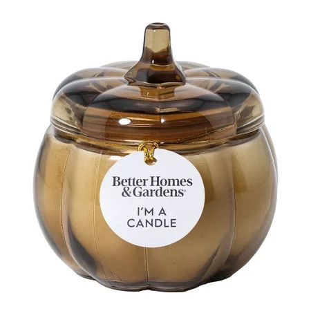 Better Homes & Gardens Pumpkin Snickerdoodle Swirl Scented 1-Wick 5 oz Pumpkin Jar Candle | Walmart (US)