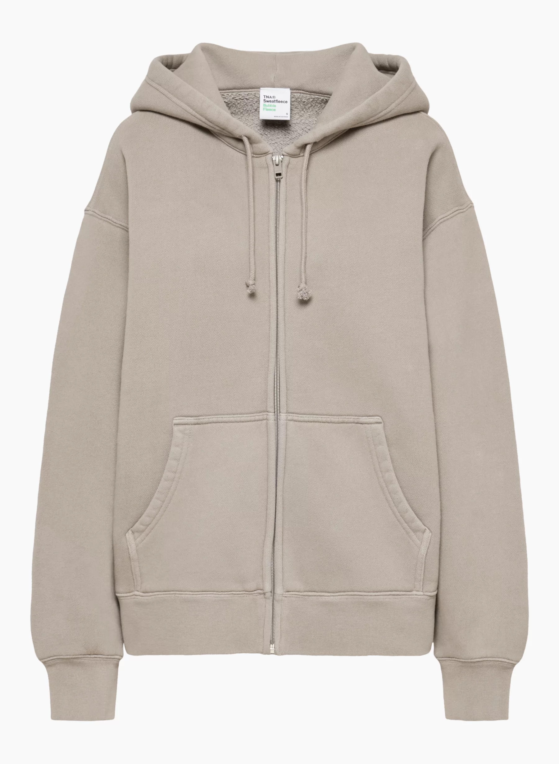 BUBBLE FLEECE BOYFRIEND ZIP HOODIE | Aritzia