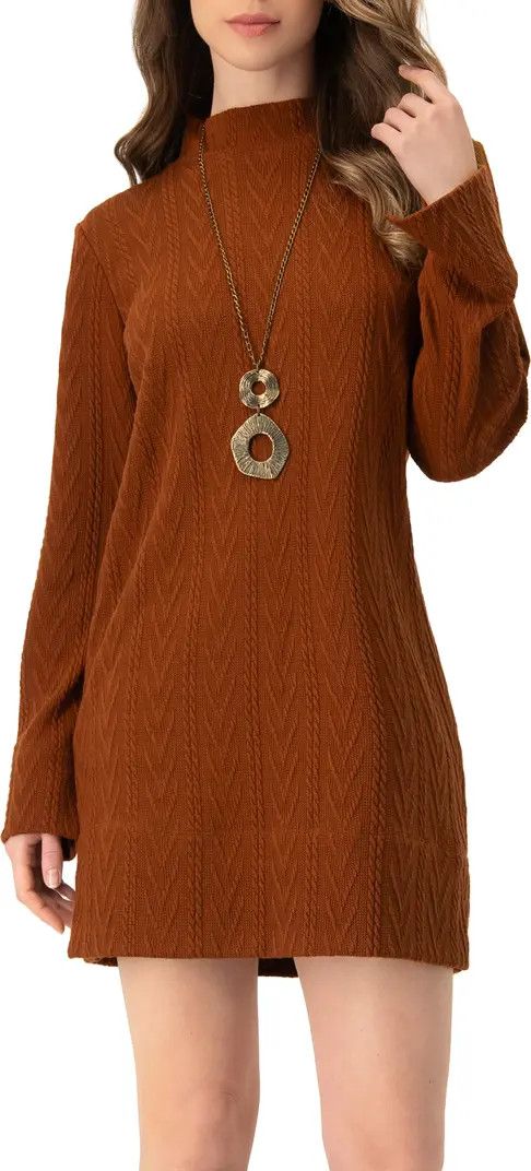 Knitted Short Dress With Necklace | Nordstrom