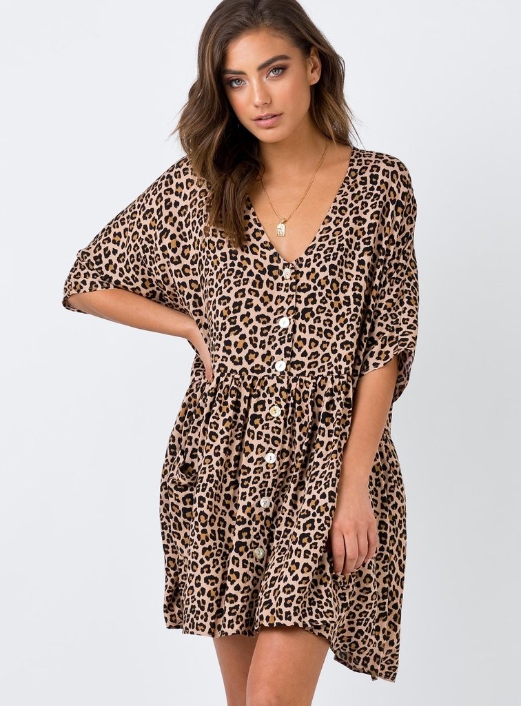 Lavigne Mini Dress Leopard | Princess Polly AU