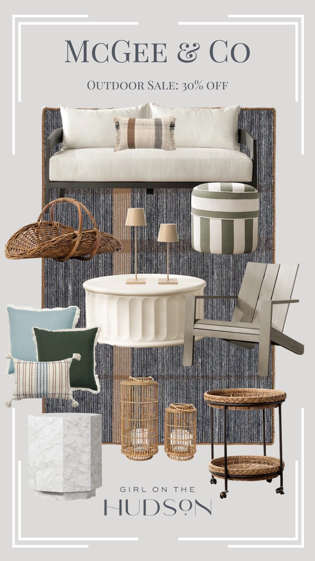 McGee & Co outdoor sale up to 30% off!

Outdoor furniture, backyard, o ut door rugs, porch decor, outdoor sof, side table, outdoor pillows 

#LTKHome #LTKSeasonal #LTKSaleAlert