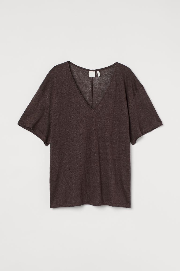 Linen T-shirt
							
							$17.99 | H&M (US + CA)