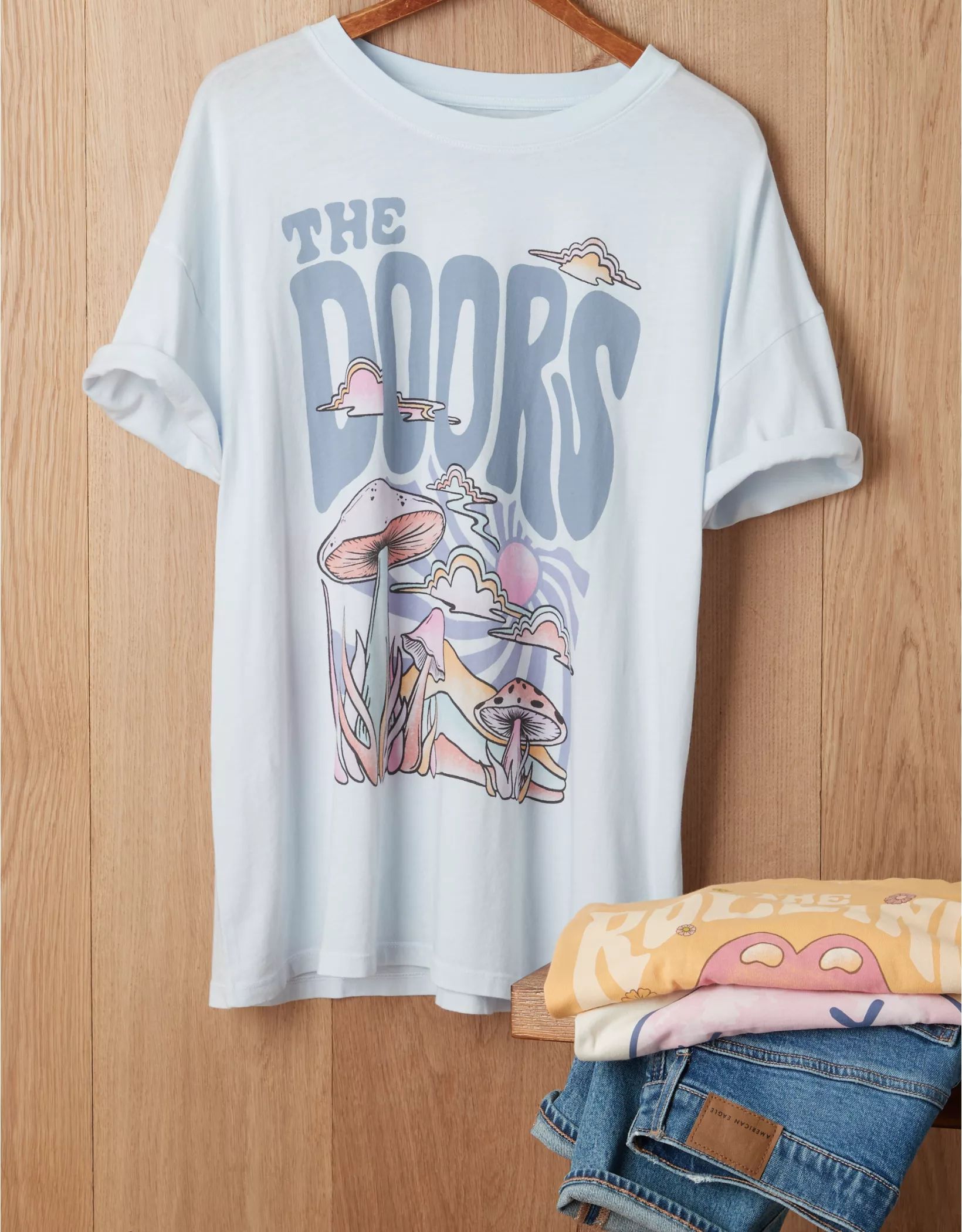 AE Oversized The Doors Graphic Tee | American Eagle Outfitters (US & CA)