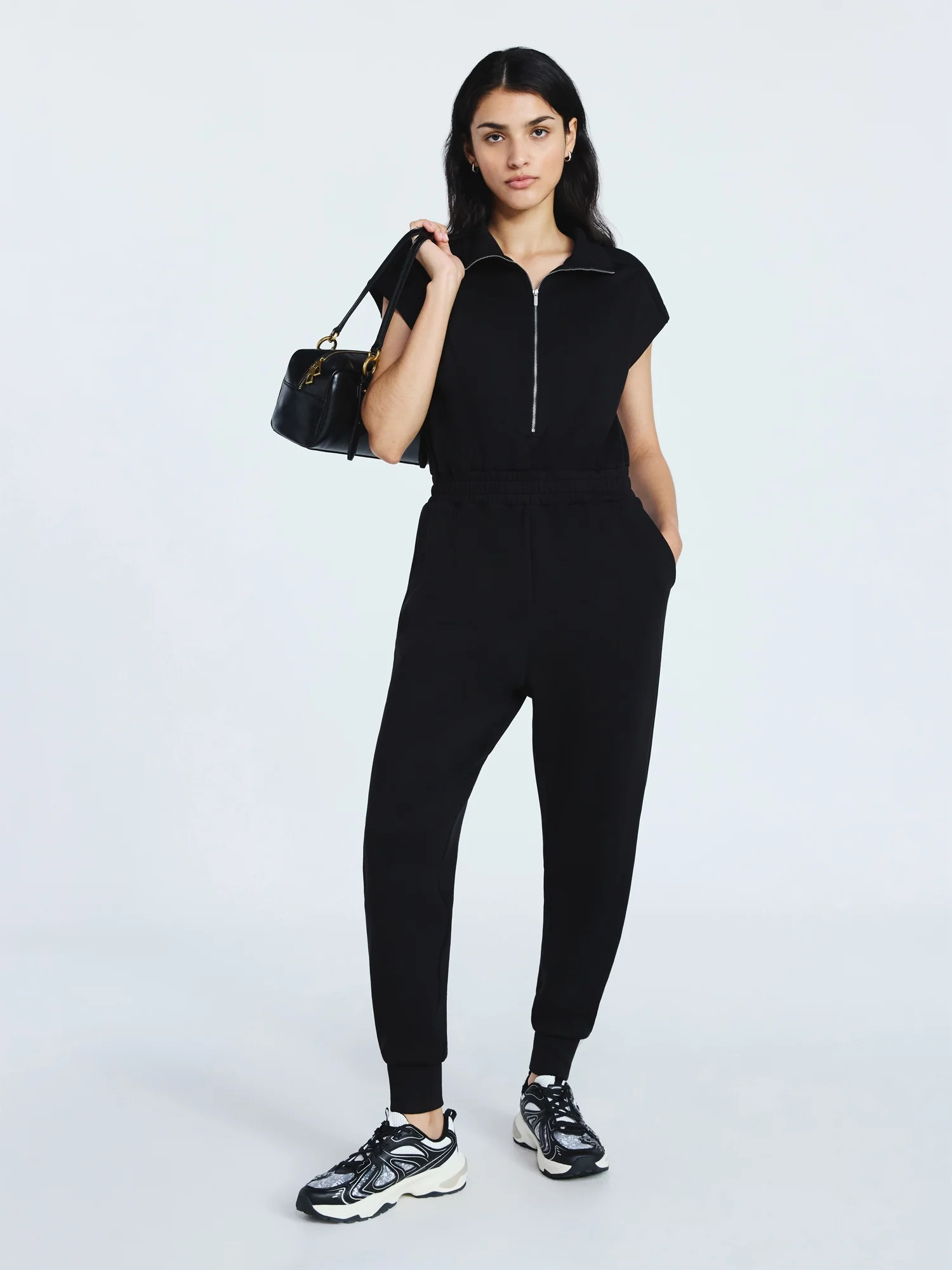 Scoop Women's and Women's Plus New Scubaknit Jumpsuit, Sizes XS-4X | Walmart (US)