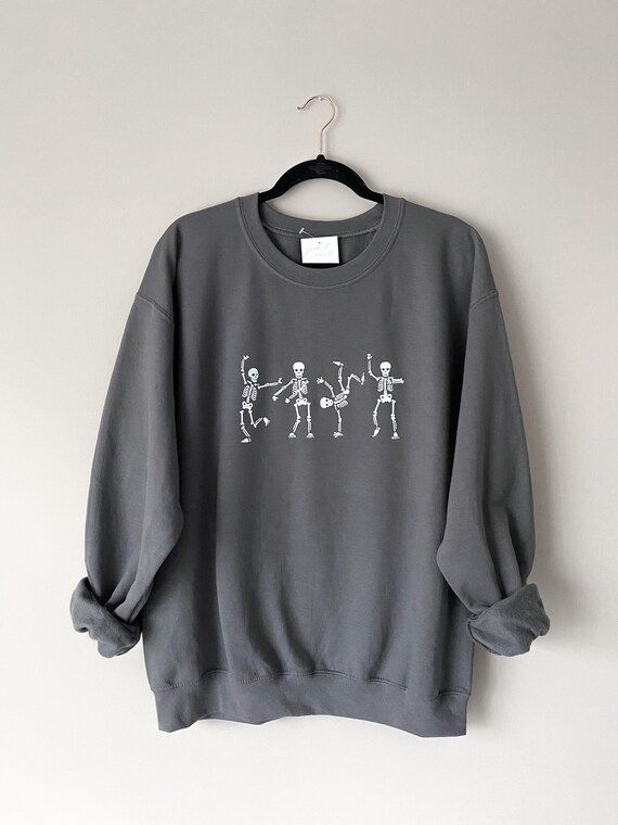 Dancing Skeletons Sweatshirt / Halloween Sweatshirt | Etsy | Etsy (US)