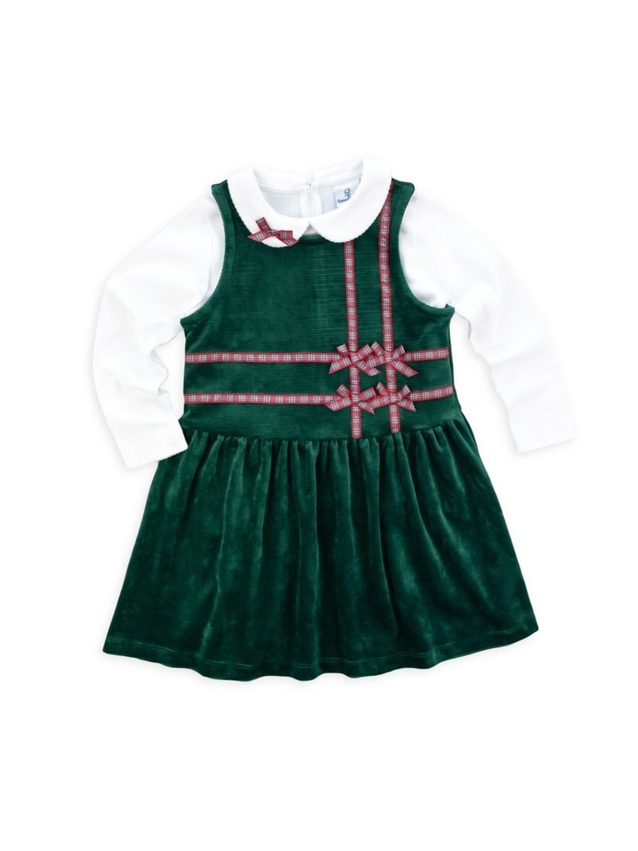 Little Girl's 2-Piece Plaid Ribbons Cord Jumper Set | Saks Fifth Avenue