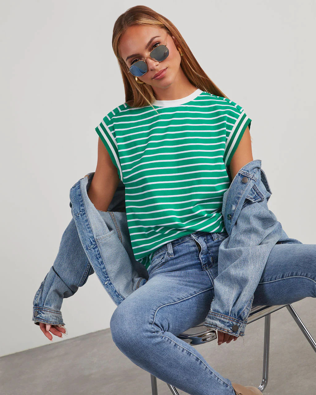 Julane Striped Tee | VICI