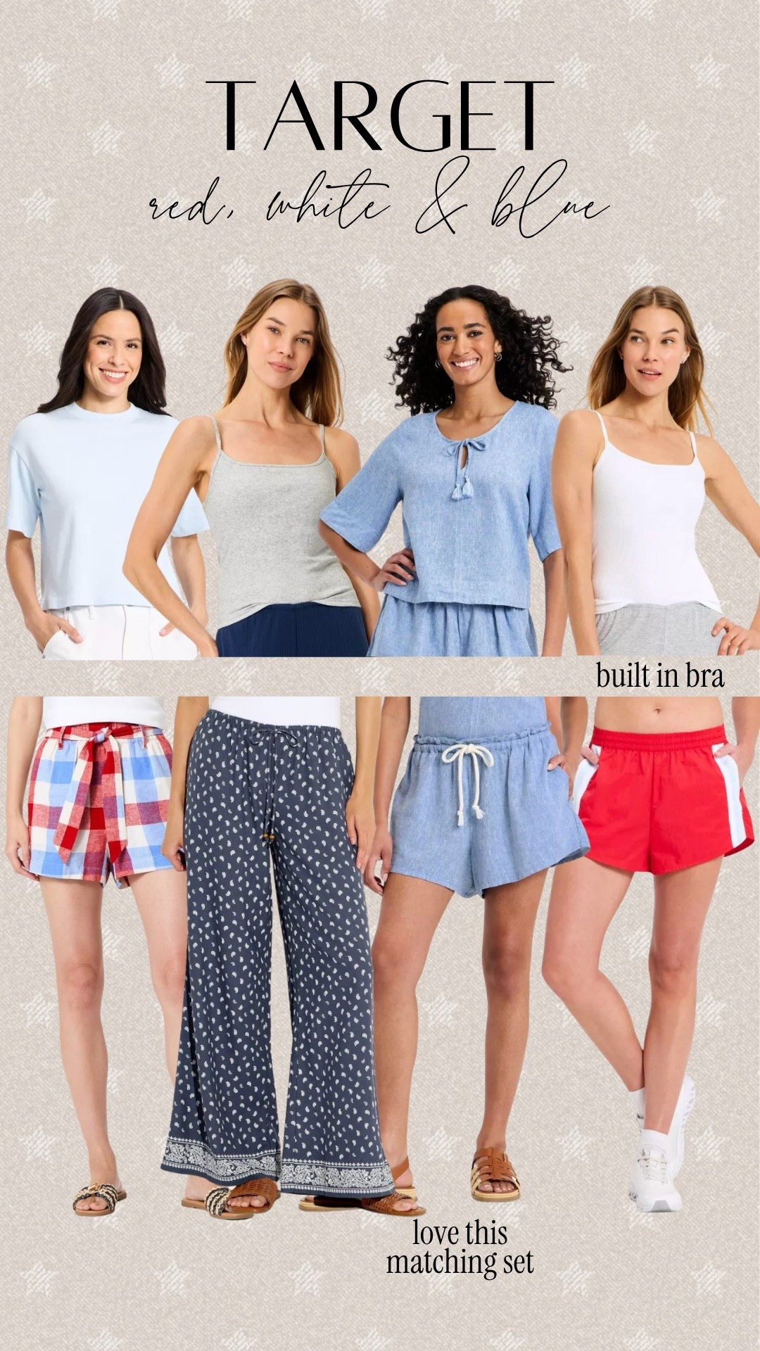 Red, white & blue from @Target 