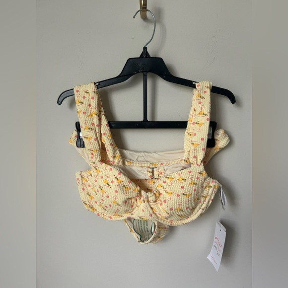 Viral Dippin Daisys Olive Martini Yellow Waffle Knit Bikini Swim Set | Poshmark