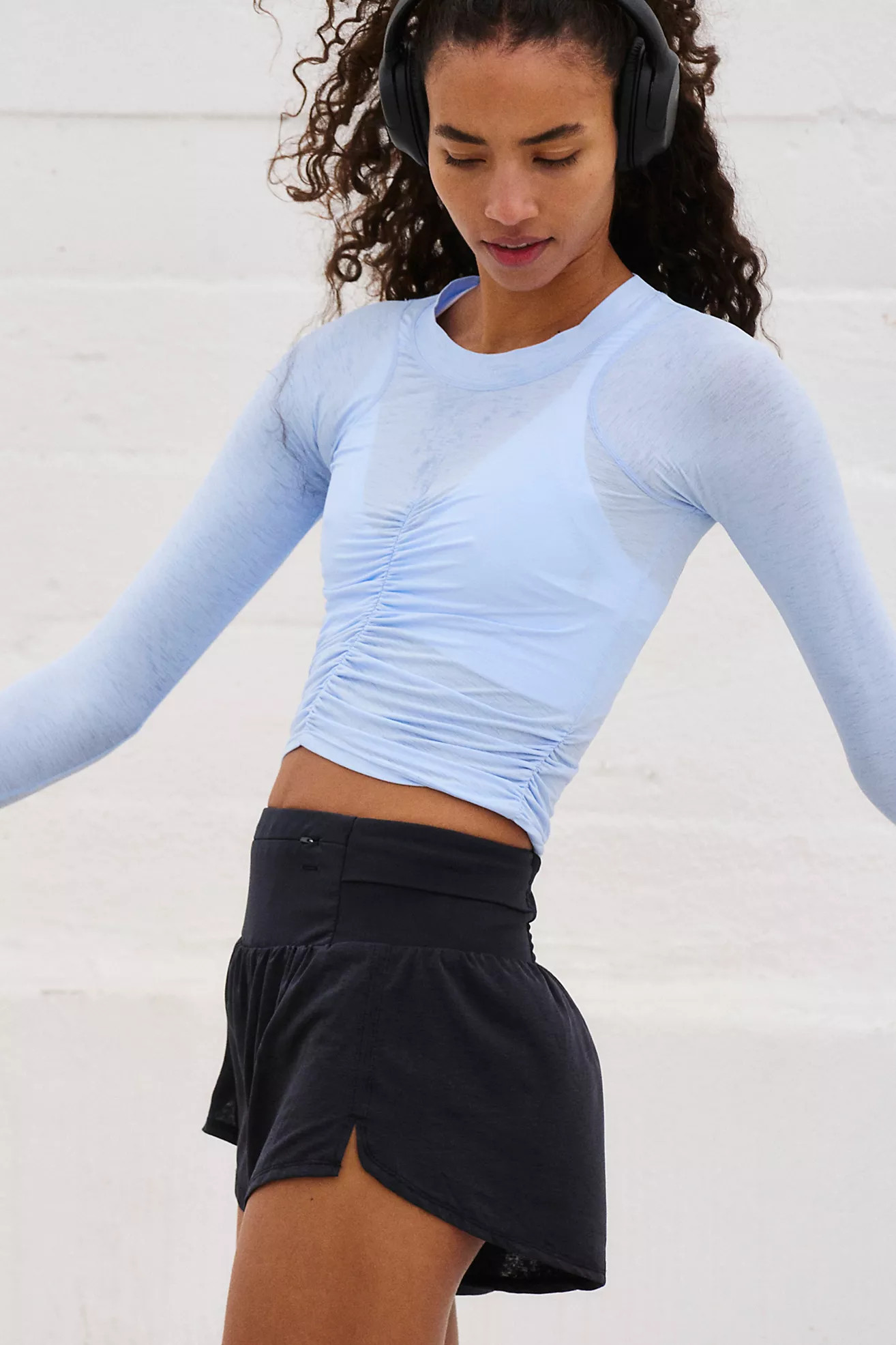 Tempo Ruched Long Sleeve | Free People (Global - UK&FR Excluded)