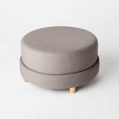 Wilmington Upholstered Round Ottoman - Threshold™ designed with Studio McGee | Target