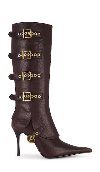 Jeffrey Campbell Corseted Boot in Brown. - size 8.5 | Revolve Clothing (Global)