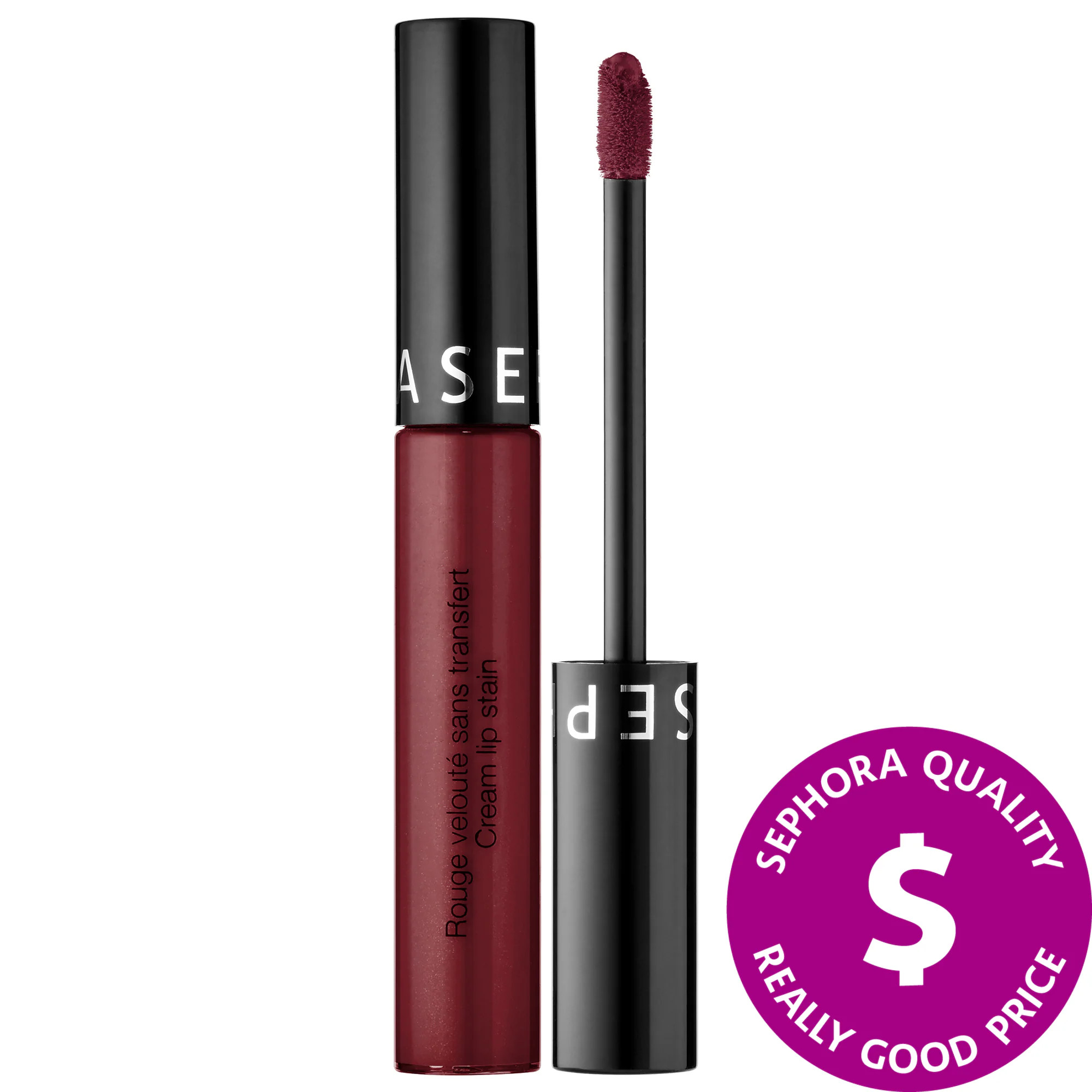 SEPHORA COLLECTION Cream Lip Stain Liquid Lipstick 27 Black Cherry 0.169 oz/ 5 mL | Sephora (US)