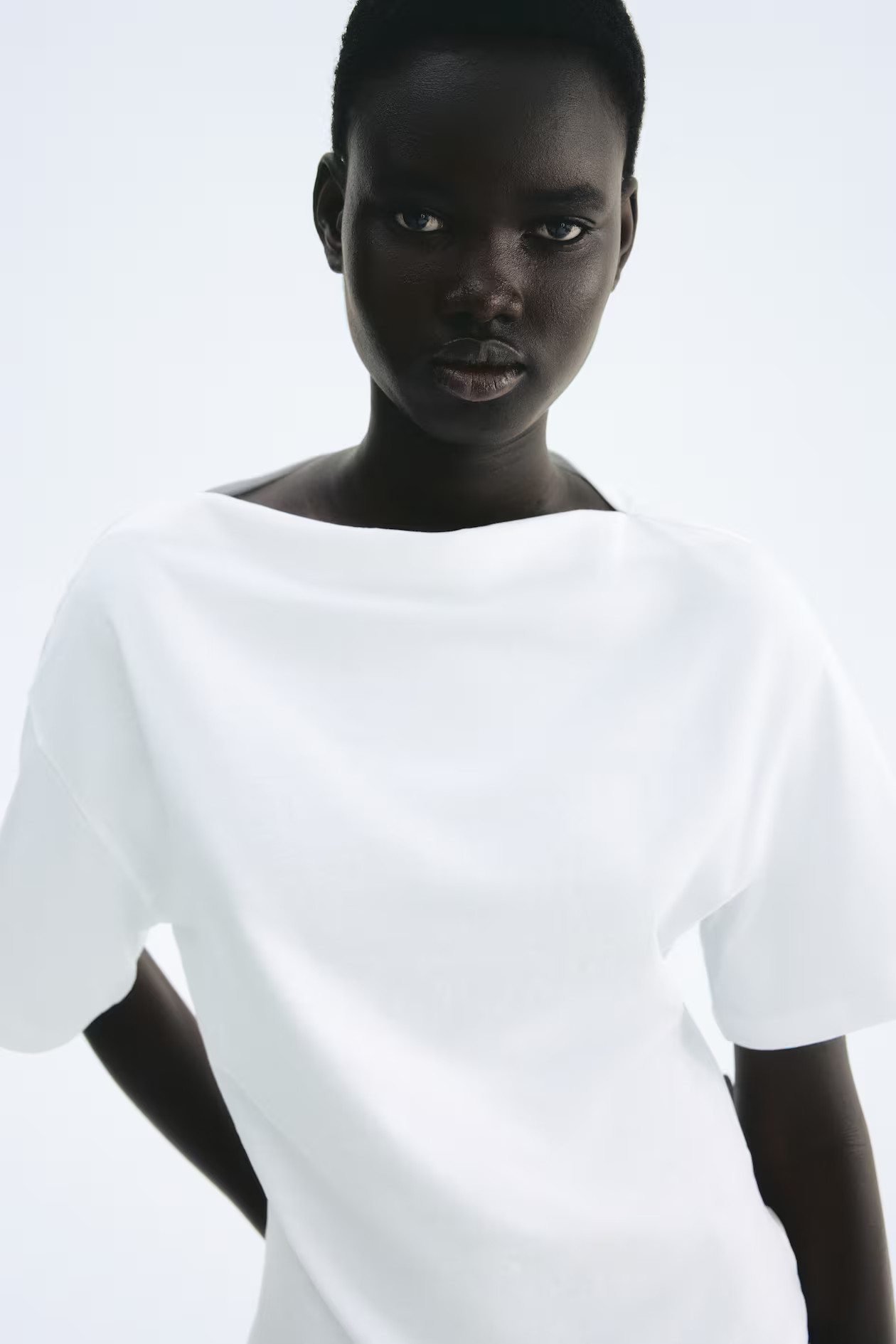 Boat-Neck Cotton Top | H&M (US + CA)