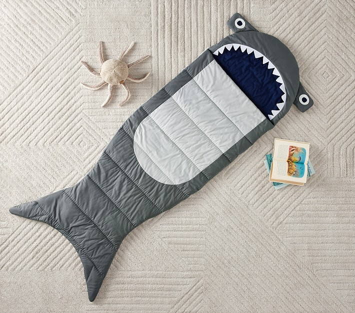 Shark Shaped Sleeping Bag | Pottery Barn Kids