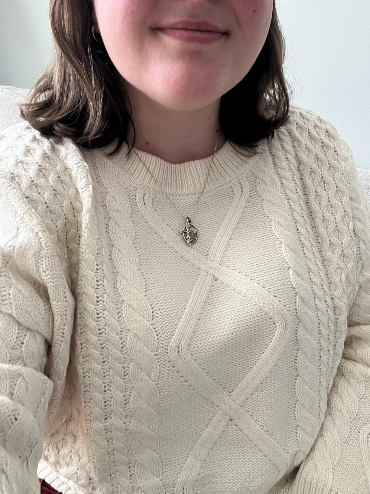 ANRABESS Sweaters for Women Oversized Cable Knit Fall Long Sleeve Crewneck Casual Pullover Sweate... | Amazon (US)