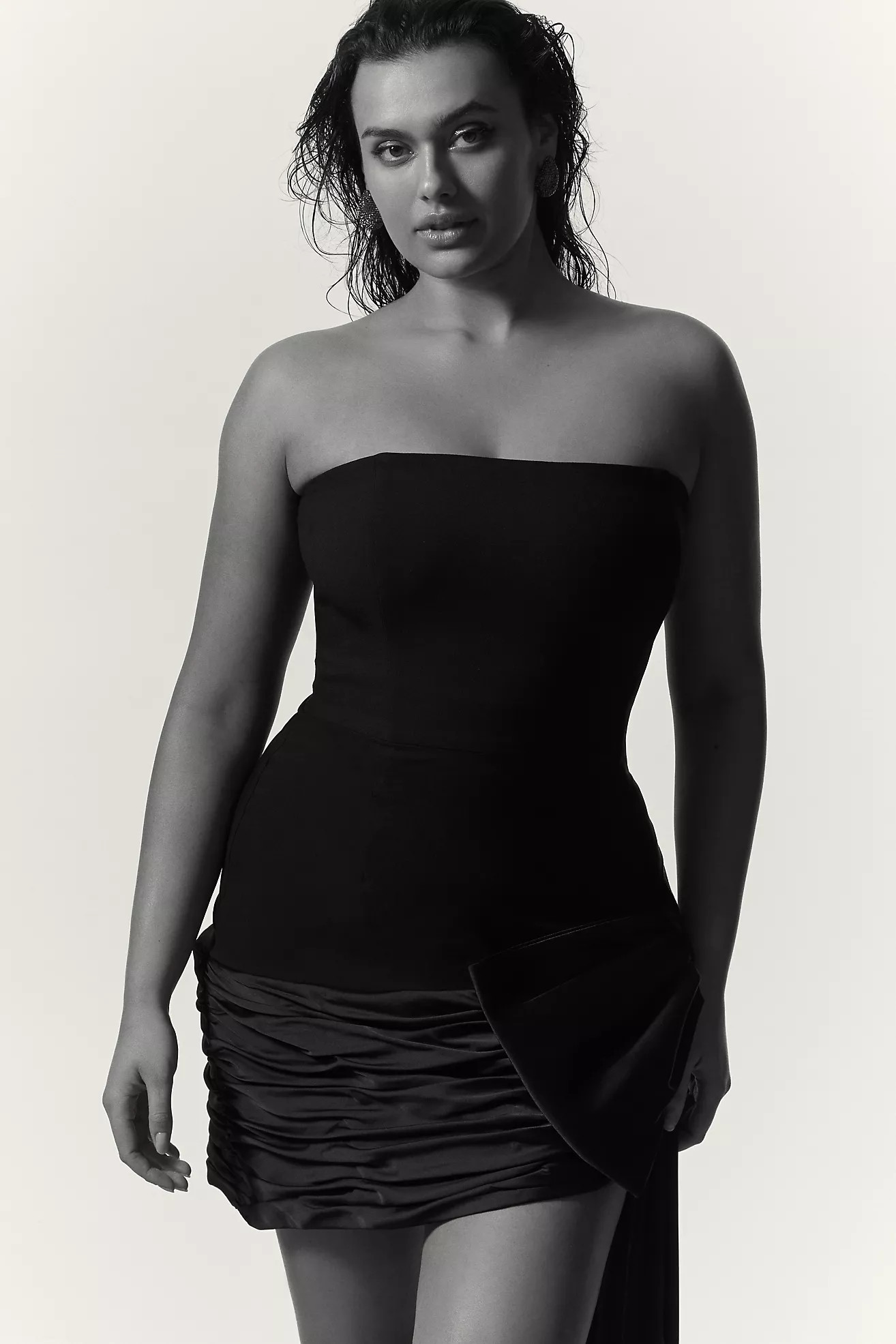 Hutch Plus Strapless Bow Mini Dress | Anthropologie (US)