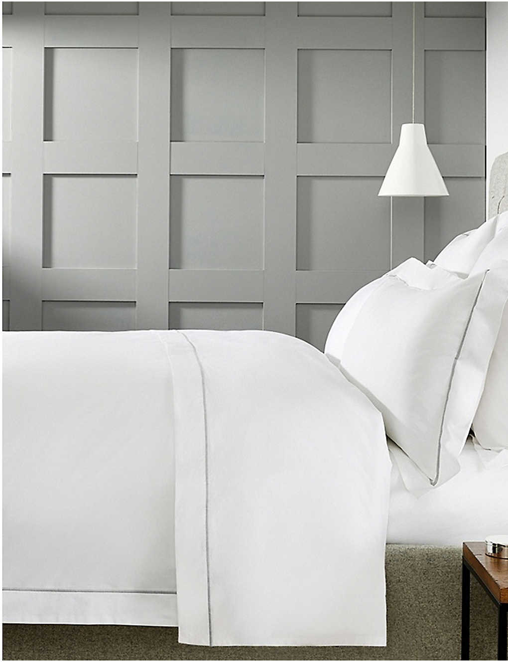 Savoy cotton king size duvet cover 225cm x 225cm | Selfridges