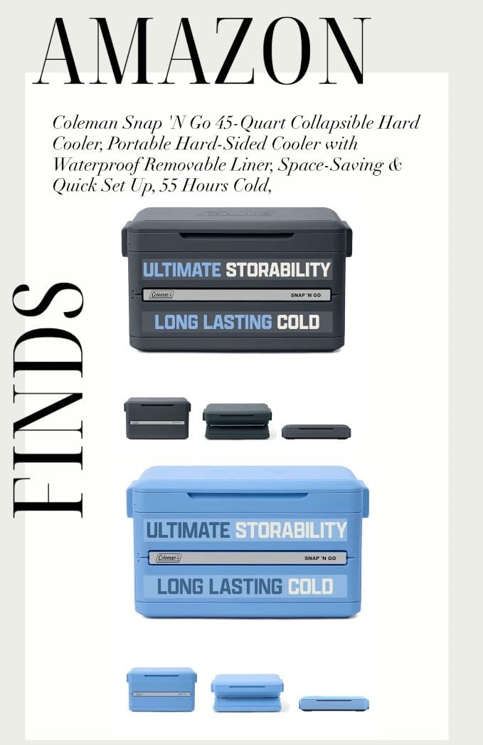 Ultimate coolers for your outdoor adventures! Check out these portable, space-saving options. #Ou... | Amazon (US)